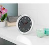 St. Leonhard Shower Clock: Bathroom Wall Clock with LCD Thermometer,