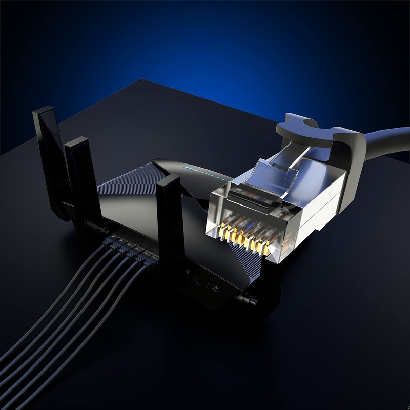 Maximm - Cable de extensión Ethernet (categoría 6, Macho a