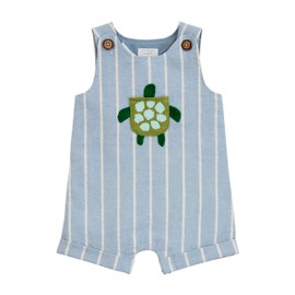Mud Pie Baby Boy Turtle Pocket Jon Jon; 9-12 Months