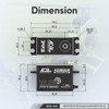 AGFRC 34KG Waterproof Low-Profile RC-Steering-Servo - 16.8V Direct Power High