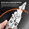SQHY Multifunctional Wire Stripper Crimper Cable Cutter Pliers Wire Stripping