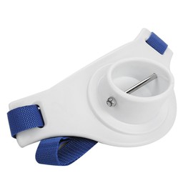 Combat Belt Fishing Belly Rod Holder Combat Belt Waist Belt Gimbal Stand Up Holder Rod Racks, Boat Rock Fishing Rod Pole Holder Adjustable Waist Fight Belt Fish Tackle Accessories - White, White