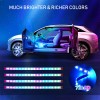KEEPDSGN 4x RGB 72 LED USB Car Interior Floor Atmosphere
