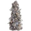 SilksAreForever 16" Glittered Pinecone, Ball & Pine Artificial Cone-Shaped Topiary