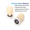 Ruimou 8Pcs Shower Door Rollers 27mm for Bathroom Bearing Pulleys/Runners/Eccentric