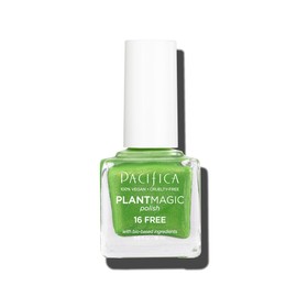Pacifica Pacifica Natural Nail Polish C Plant Magic Glitter Green Polish - Plant Based, Non-Toxic & Clinically Tested - Lasting Colors, Glossy Chip-Resistant, Clean Beauty Dermatologist Approved, Green Goddess