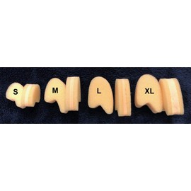 3 Layered Toe Separators 1/4" Thick, 100 Spacer Pack (Small 1 1/4" X 1")