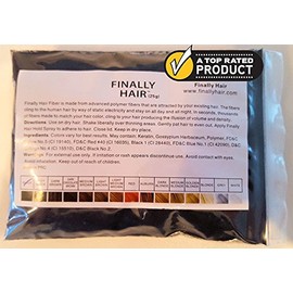 Hair Building Fibers Off White 25 Grams Refill Your Existing Bottle. Highest Grade Fiber By Finally Hair (Off White)
