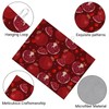 Red Pomegranate Dish Drying Mat For Kitchen Counter, Super Absorbent