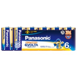 Panasonic LR14EJ/6SW Alkaline Batteries, AA Type, 6-Pack