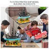 flycites Pirates Ship Model Building Blocks Kits,Classic Mini Micro Blocks