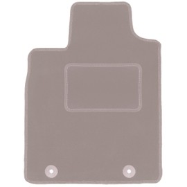 Wielganizator Driver's Velour Doormat Suitable for Dacia Duster 2WD (2010-2018) SUV Driver's Side Driver's Mat Velour Floor Mat Beige 1-Piece – Perfect Fit