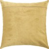 Bright Gold. Velvet Backing for DIY Throw Pillows, 40×40 cm,