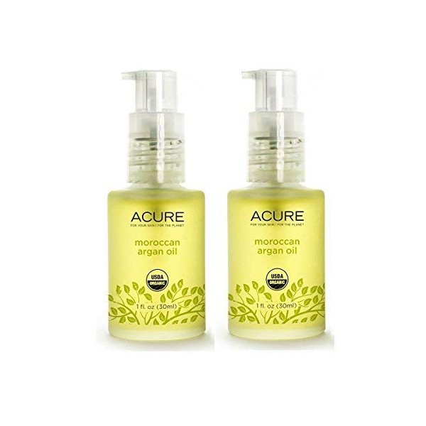Acure Argan Oil Rich in Vitamin E Essential Fatty Acids and Proteins, 1 fl. oz. (Pack of 2)