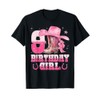 9th Birthday Girl Cowgirl Boots Hat Western Rodeo Outfit T-Shirt