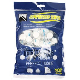 Compressed Towels, Disposable Hot Towels, For Casting Coin Tissue Towels, Travel, Business Trips, Disasters, Portable, 100 Pieces