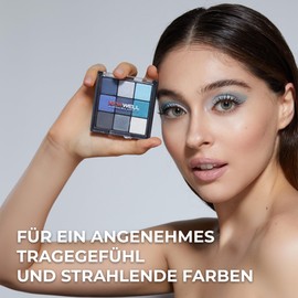 NEW WELL Eyeshadow Palette, 9 Bright Colours for Infinite Make-Up Creations, Suitable for All-Weathers, Long-Lasting, Vegan, Animal Friendly, Effortless Elegance 02