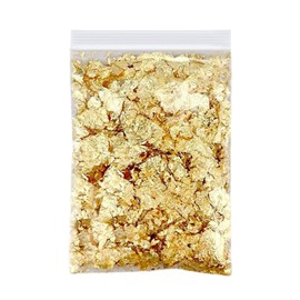 Gold Foil Sheet for Hair Gold Foil Flakes Gold Foil for Hair Nail Fake Gold Foil Hair Decoration Gold Foil Sheet Hair Adult Ceremony Resin Gold Foil Imitation Gold Flake Gold Foil Resin DIY Craft Painting Decoration for Decoration 0.2 oz (5 g) Mesanda (Gold)