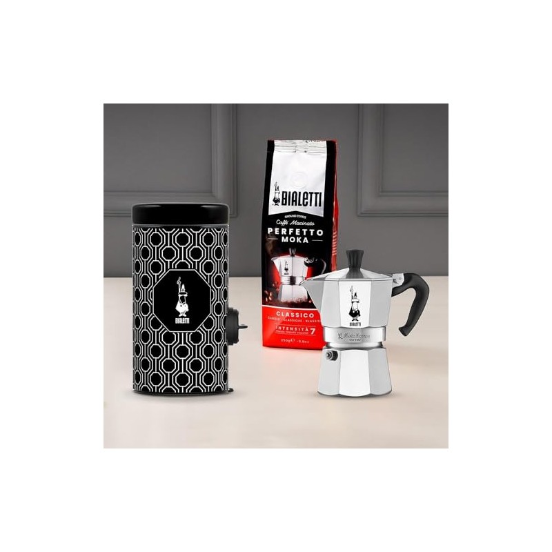 Bialetti Coffee Dosacaffè Dosa Coffee, Black and White