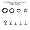 600 Pcs Spring Lock Washers, Spiral Split Washers, alloy steel