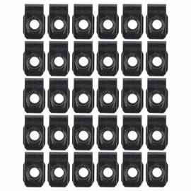 MOTOALL 25Pcs Bumper Extruded U Nut Spring Nut M8-1.25 Screw Size for GM Ford
