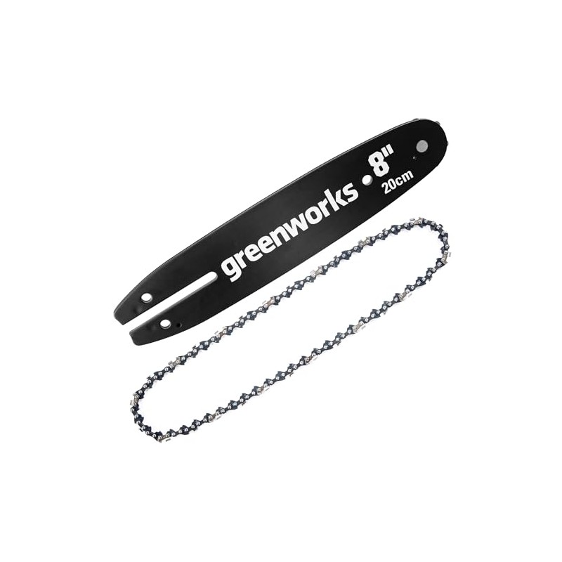 Greenworks 8" Replacement Pole Saw Bar and Chain Combo