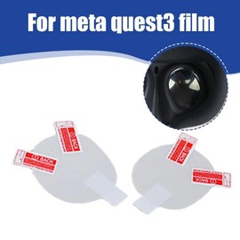 2Pcs Transparent Vr Lens Film for Quest 3,vr Lens Cover Protector for Quest 3 Replacement Film, Anti-Scratch Lens Cover Replacement Film Accessories for PC Virtual Reality Headsets