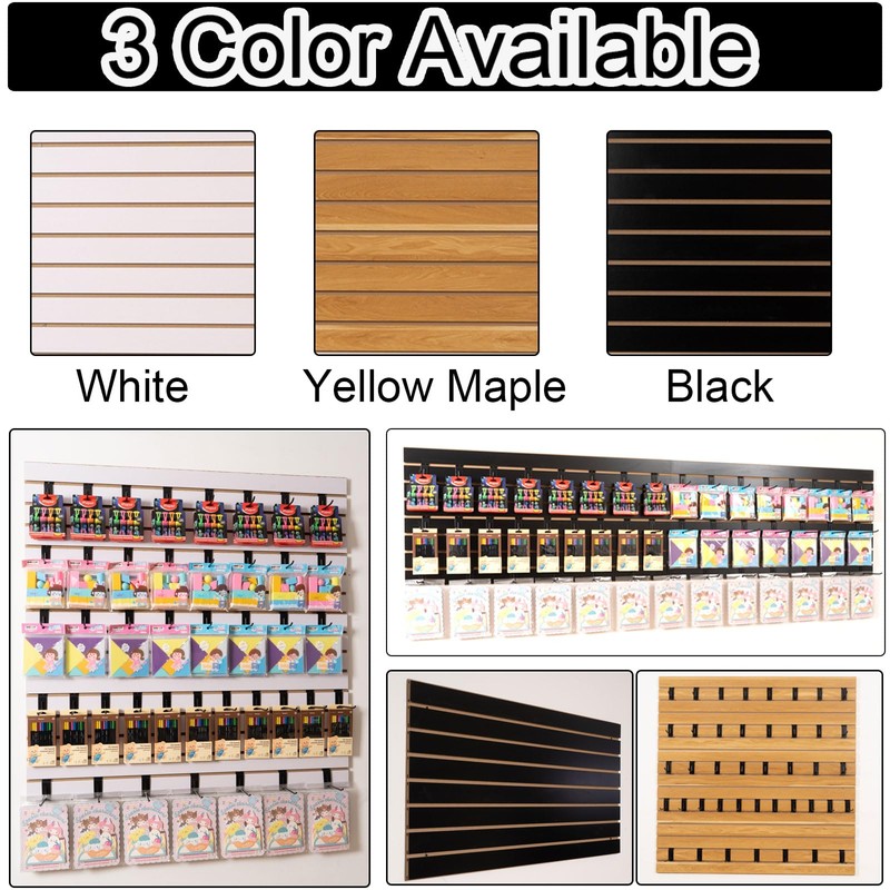 FRAYSCENT MDF Slat Wall Paneling for Retail Display 2 Pack