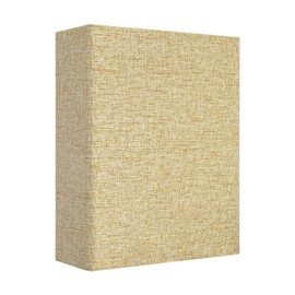 Vienrose Linen Photo Album 4x6 300 Pockets Photobooks Black Page Large Capacity Picture Albums for Valentine Wedding Christmas Birthday (100 pockets, Khaki)