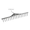 Rekord Aluminium Rake Lightweight with 16 Prongs Width 62 cm