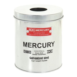 Keystone Mercury ME053936 Tin Sanitary Paper Holder, Galva, Φ4.4 x 5.1 inches (11.3 x 13 cm)