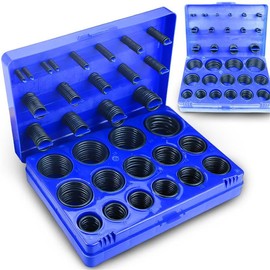 Retoo 419-Piece Rubber O-Ring Set, High-Quality NBR Seals and Oil Resistant, Rubber O-Rings for Hydraulics, Motors & Home Appliances, Includes Plastic Box for Easy Storage & Sorting