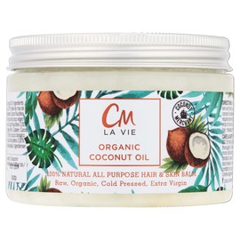 CM La Vie Organic Coconut Oil for Hair & Skin | Organic, Non-GMO, Ethically Sourced Beauty Balm and Moisturiser for Hair & Skin | 300ml