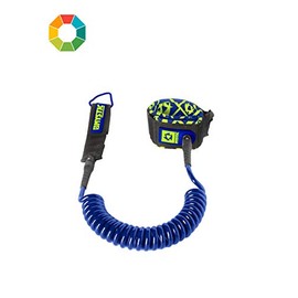 Mystic SUP Coiled Leash - 10ft - Grey/Mint