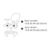 Fenteer Office Chair Cover Stretchable PU Leather Waterproof Dustproof Desk