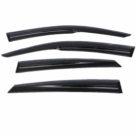 Window Visor 3D Mugen Style Wind Sun Guard Vent Deflector Fits Acura RDX 2019-24