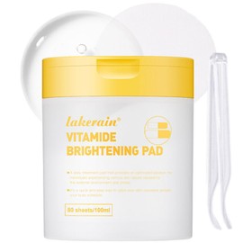 Vitamide Brightening Toner Pads, 80 Toner Face Wipes - Vegan Face Hypoallergenic Face Pads With Niacinamide, Sea Buckthorn - Radiance Boost Pads For Clear, Illuminate Skin (Orange-Vitamin)