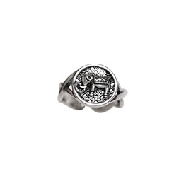 GoodCorsetMall 925 Sterling Silver Elephant Rings for Men Women Adjustable Engrave Elephant Vintage Biker Punk Signet & Band Ring Jewelry Gift