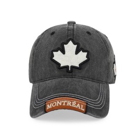 HH HOFNEN Canada Baseball Cap for Men Women Dad Hat Embroidered Maple Leaf Hat Adjustable Outdoor Golf Sport Hat Black