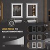 LOAAO 24"X32" LED Bathroom Mirror Black Framed, Anti-Fog, Dimmable, Lighted