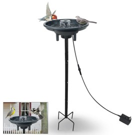 Bird Baths for Outdoors,Hummingbird Bath Fountain,12 Inches Bird Bath Bubbler Fountain,Detachable Birdbath Bowl for Garden Patio Lawn Yard Decoration