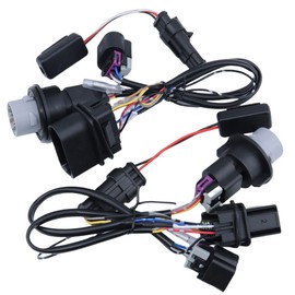 Daydmaly 2PCS Projector Headlights Conversion Adapter Wire Harness Fit for Ram 1500 2500 3500 2013-2018, Headlights Conversion Wiring Adapter Replace for 810003