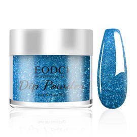 Blue Shine Glitter Sequins Sequins Dip Powder Nails Dipping Nails Long-Lasting Nails Nail Art Starter Manicure Salon for DIY at Home 28 g Box