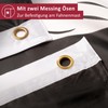 Aricona Pirate Flag, Flag with Skull Design with Brass Eyelets,