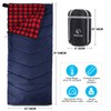 REDCAMP Cotton Flannel Sleeping Bag for Adults, Envelope Sleeping Bag