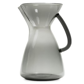 Ratio Glass Coffee Carafe | Coffee Server with Silicone Base & Silicone Heat Lid | Smoked