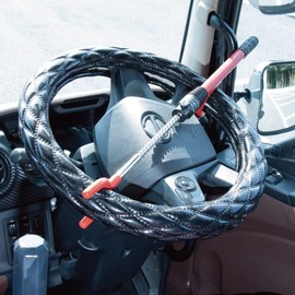 Truck Steering Wheel Security Lock Steering Wheel Lock Anti-theft for Light and Large Trucks (590487: Red Dial Type)