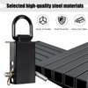 Heavy-Duty Trailer Stake Pocket D Rings with Anti-Loss Cord, Adjustable