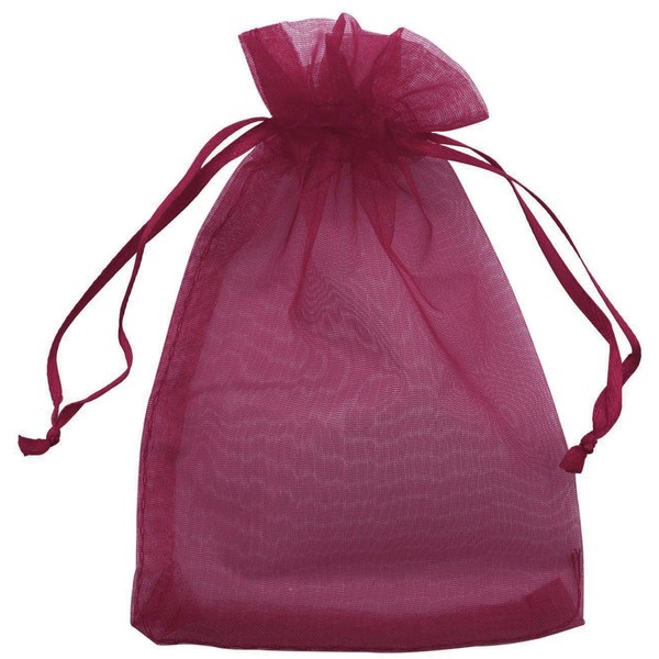 Allgala 100 Count Orangza Gift Party Favor Bags with Drawstring-6x8