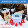 KNEOYR 500W De-icer Submersible Bird Bath Heater - Ideal for